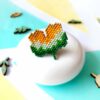 Gebetnout bijoux fantaisie lyon mode tendance bijouterie femme Annecy artisan pins kit diy Miyuki brickstitch ginkgo
