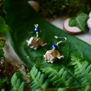 Gebetnout bijoux fantaisie lyon mode tendance bijouterie femme Annecy artisan watthanaram tikitapu origami papillon bleu argent